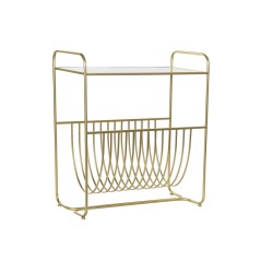 Revistero DKD Home Decor Espejo Dorado Metal (76 x 35 x 83 cm)