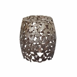 Mesa auxiliar DKD Home Decor Cobre Aluminio Hoja de planta (40 x 40 x 45 cm)