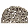 Mesa auxiliar DKD Home Decor Cobre Aluminio Hoja de planta (40 x 40 x 45 cm)