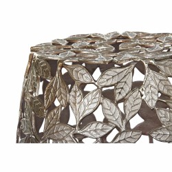 Mesa auxiliar DKD Home Decor Cobre Aluminio Hoja de planta (40 x 40 x 45 cm)