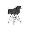 Silla con Reposabrazos DKD Home Decor Gris oscuro Metal 64 x 59 x 84 cm