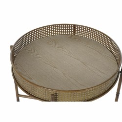 Mesa auxiliar DKD Home Decor 59 x 59 x 50 cm Natural Metal