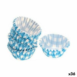 Set de Moldes de Reposteru00eda Wooow Desechable Azul (36 Unidades) (100 pcs)