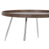 Mesa de Centro DKD Home Decor Marrón Plateado Metal Acero Madera MDF 30 x 40 cm 78 x 78 x 41,5 cm