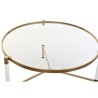 Mesa de Centro DKD Home Decor Glamour Transparente Dorado Acrílico Metal 87 x 87 x 50 cm