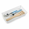 Organizador para Cubiertos Confortime Metal Blanco 30 x 15,24 x 5,2 cm (12 Unidades)