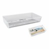 Organizador para Cubiertos Confortime Metal Blanco 30 x 15,24 x 5,2 cm (12 Unidades)