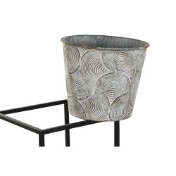 Macetero DKD Home Decor Gris Metal Desgastado 34 x 34 x 71 cm