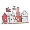 Adorno Navideño DKD Home Decor Casa Blanco Rojo Resina 41 x 7,5 x 27 cm