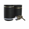 Set de Baño DKD Home Decor Negro Dorado Resina 7 x 7 x 17 cm