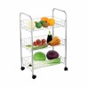 Carrito Verdulero Confortime Plateado Metal 40 x 26 x 62 cm (6 Unidades)