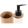 Dispensador de Jabón DKD Home Decor Negro Natural Bambú Polipropileno