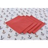 Set de mantelería DKD Home Decor Azul Blanco Rojo 150 x 150 x 0,5 cm (2 Unidades)