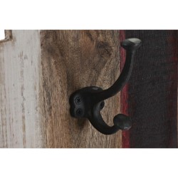 Perchero de Pared DKD Home Decor Metal Madera (81 x 10 x 25 cm)