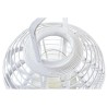 Farol DKD Home Decor Cristal Blanco Bambú (35 x 35 x 29 cm)