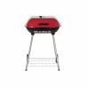 Barbacoa de Carbón con Tapa y Ruedas DKD Home Decor Rojo Negro Metal Acero 30 x 40 cm 60 x 57 x 80 cm (60 x 57 x 80 cm)