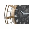 Reloj de Pared DKD Home Decor 60 x 6,5 x 78 cm Cristal Plateado Negro Dorado Hierro (2 Unidades)