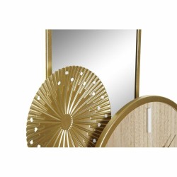 Reloj de Mesa DKD Home Decor 26 x 8 x 53 cm Espejo Natural Dorado Metal Madera MDF