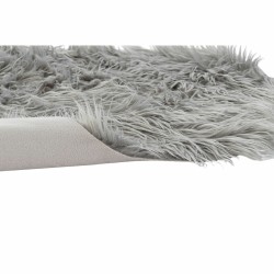 Alfombra DKD Home Decor Gris Con pelo 60 x 90 x 2 cm