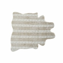 Alfombra DKD Home Decor 160 x 150 x 2 cm Beige Poliéster Con pelo