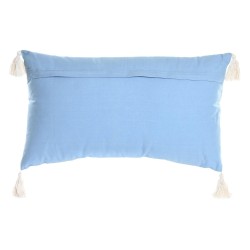 Cojín DKD Home Decor 60 x 15 x 35 cm Azul Blanco