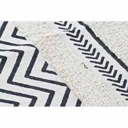 Alfombra DKD Home Decor Negro Zig-zag Blanco (120 x 180 x 0,7 cm)