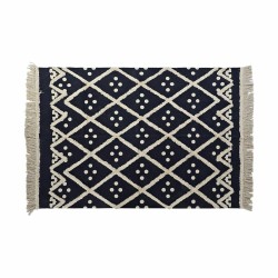 Alfombra DKD Home Decor Beige Azul marino 120 x 180 x 0,7 cm