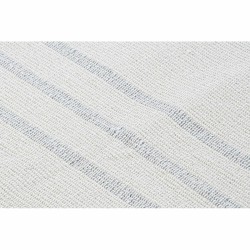 Alfombra DKD Home Decor 120 x 180 x 0,75 cm Gris Poliéster Blanco Flecos Boho (2 Unidades)