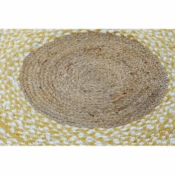 Alfombra DKD Home Decor Marrón Blanco Amarillo (200 x 200 x 1 cm)