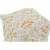 Cojín de suelo DKD Home Decor Beige Hoja de planta Shabby Chic 40 x 40 x 40 cm