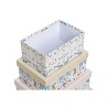 Set de Cajas Organizadoras Apilables DKD Home Decor Animales Flores Cartón (43,5 x 33,5 x 15,5 cm)