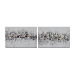 Cuadro DKD Home Decor 120 x 2,8 x 80 cm Abstracto Loft (2 Unidades)