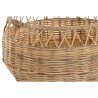 Juego de Cestas DKD Home Decor Natural Metal Polietileno 38 x 38 x 34 cm 38 x 38 x 27 cm 3 Piezas