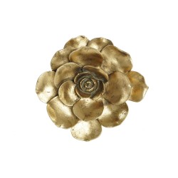 Decoración de Pared DKD Home Decor Dorado Flor 19,5 x 5,5 x 19,5 cm