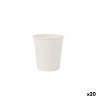 Set de Vasos Algon Cartu00f3n Blanco 50 Piezas 120 ml (20 Unidades)