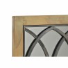 Espejo de pared DKD Home Decor Marrón Negro Metal Abedul Natural Ventana 60 x 3 x 95 cm