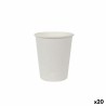 Set de Vasos Algon Cartu00f3n Blanco 12 Piezas 250 ml (20 Unidades)