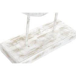 Figura Decorativa DKD Home Decor 32,5 x 10 x 47 cm Plateado Blanco Bailarina Ballet Moderno Decapé (2 Unidades)