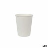 Set de Vasos Algon Cartu00f3n Blanco 30 piezas 250 ml (20 Unidades)