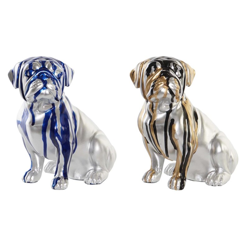 Figura Decorativa DKD Home Decor Perro 19 x 11,5 x 18,5 cm (2 Unidades)