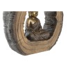 Figura Decorativa DKD Home Decor 40 x 13 x 40 cm Dorado Marrón Buda Oriental (2 Unidades)