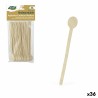 Set de Cucharas Algon Cu00f3ctel Madera 24 Piezas (36 Unidades)