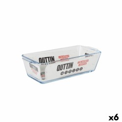 Fuente para Horno Quttin  Vidrio Rectangular 825 ml 23,1 x 10 x 6,1 cm (6 Unidades)