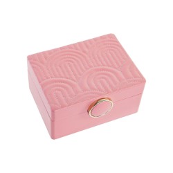 Caja-Joyero DKD Home Decor 23 x 17 x 10 cm Rosa Poliuretano Madera MDF