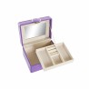 Caja-Joyero DKD Home Decor 23 x 17 x 10 cm Lila Poliuretano Madera MDF