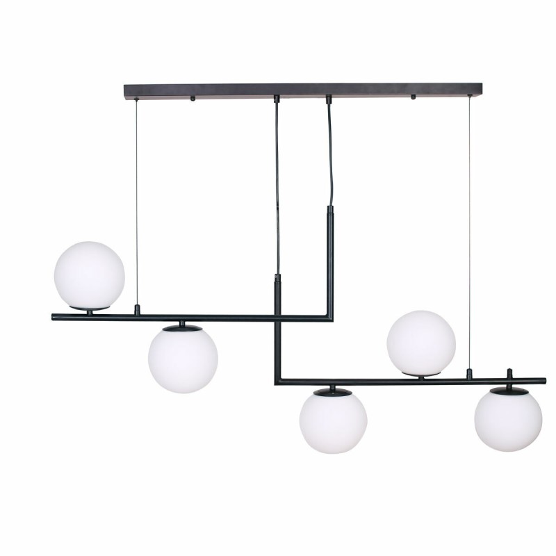 Lámpara de Techo DKD Home Decor Cristal Negro Metal (110 x 35 x 43 cm)