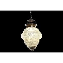 Lámpara de Techo DKD Home Decor Cristal Metal Blanco 25 W (23 x 23 x 33 cm)