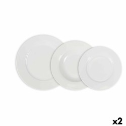 Set de Vajilla La Mediterru00e1nea Aneto Blanco Redonda 12 Piezas (2 Unidades)