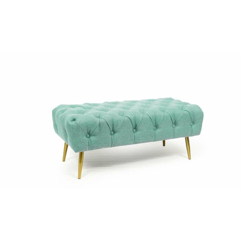 Banqueta DKD Home Decor Verde Dorado Metal 103 x 46 x 42 cm