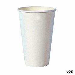 Set de Vasos Algon Desechables Cartu00f3n Blanco 35 Piezas 350 ml (20 Unidades)